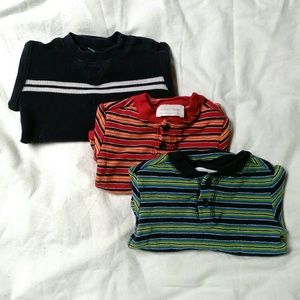Bundle Of 3 Boys Long Sleeve Onesies
